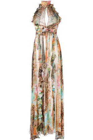 Philipp Plein Maxikleid mit Print