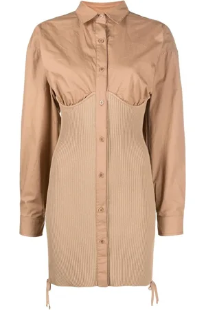 ANDREADAMO Geripptes Minikleid
