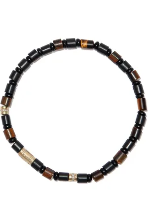 LUIS MORAIS 14kt Gelbgold-Perlenarmband