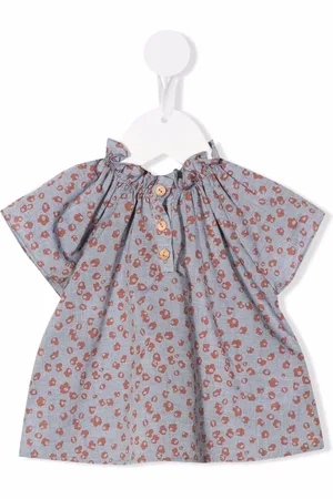 KNOT Bluse mit abstraktem Print