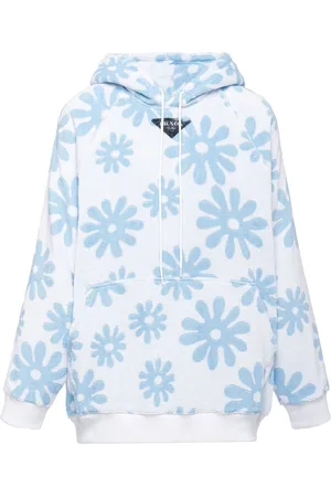 Prada Hoodie aus Jacquard-Frottee