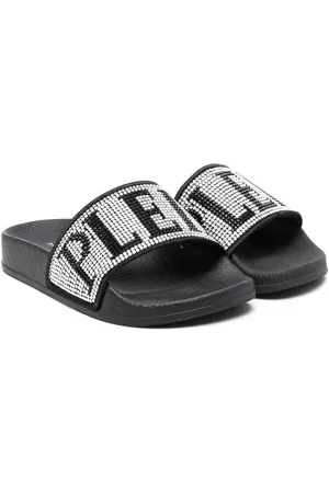 Philipp Plein Plein Pantoletten mit Kristallen