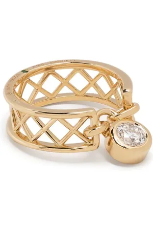COURBET 18kt Gelbgoldring mit Diamanten