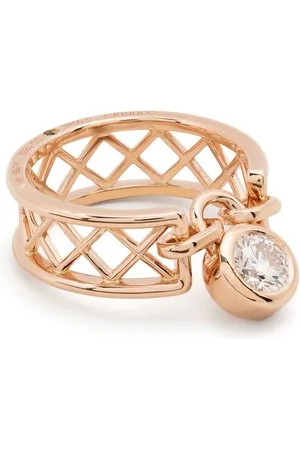 COURBET 18kt Rotgoldring mit Diamanten