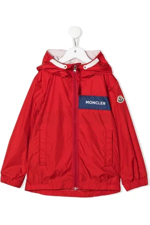 Moncler Regenjacke mit Logo-Patch