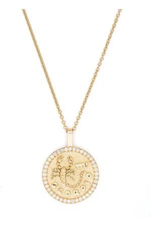 Anita 18kt Scorpio Gelbgoldhalskette mit Diamanten