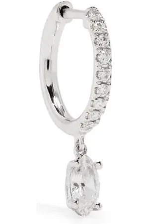 Anita 18kt Weißgoldcreole mit Diamanten