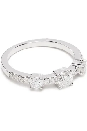 Anita 18kt Weißgoldring mit Diamanten