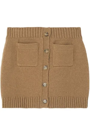 Burberry Gestrickter Minirock mit Logo