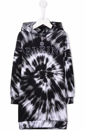 Philipp Plein Kapuzenkleid mit Batikmuster