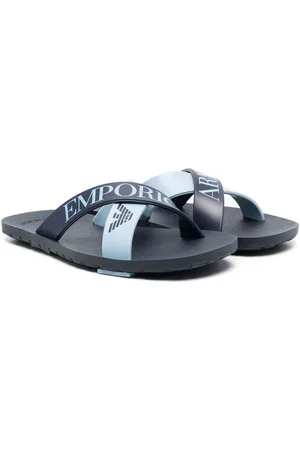Emporio Armani Sandalen mit Logo-Riemen