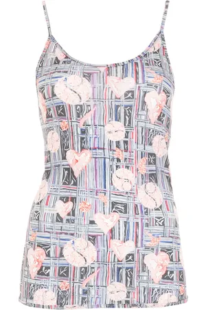 AMIR SLAMA Top mit grafischem Print