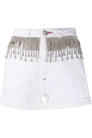 Philipp Plein Jeansshorts mit Kristallen