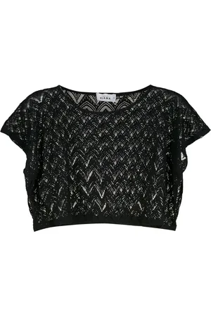 AMIR SLAMA Gestricktes Cropped-Top