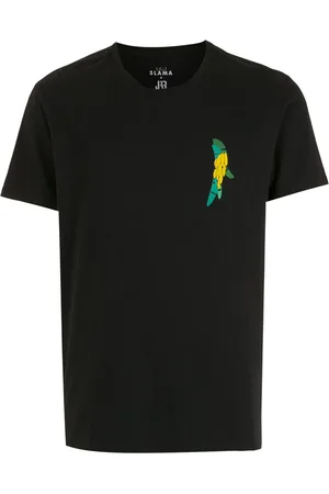 AMIR SLAMA T-Shirt mit Bananen-Print