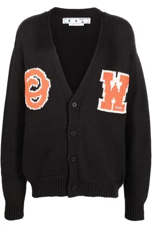 OFF-WHITE Cardigan mit Logo-Intarsie