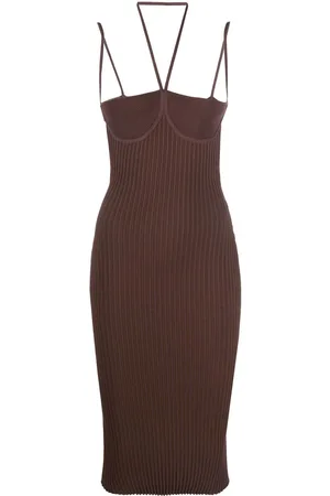 ANDREADAMO Schmales Neckholder-Kleid