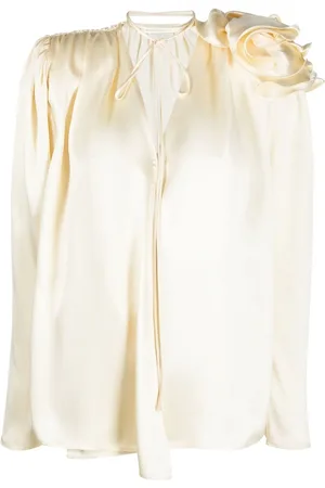MAGDA BUTRYM Drapierte Seidenbluse