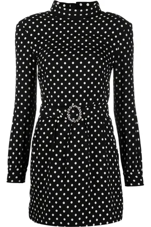Saint Laurent Minikleid mit Polka Dots