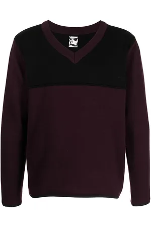 GR10K Strickpullover mit V-Ausschnitt