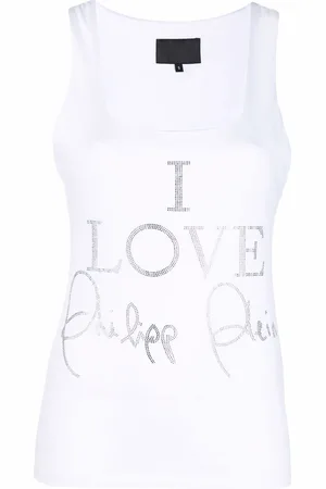 Philipp Plein Kristallverziertes Top