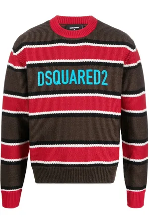 Dsquared2 Gestreifter Pullover mit Logo