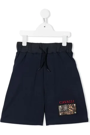 Roberto Cavalli Joggingshorts mit Logo-Patch