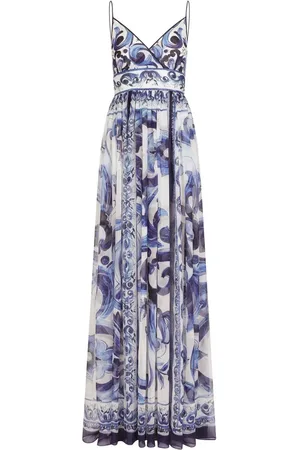 Dolce & Gabbana Maxikleid mit Majolica-Print
