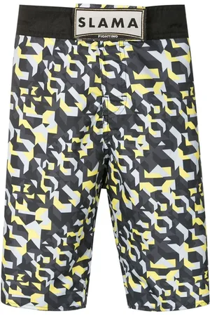 AMIR SLAMA Bermudas mit geometrischem Print