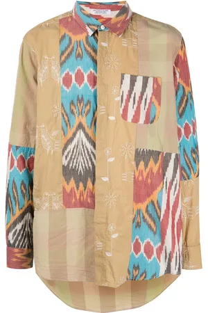ENGINEERED GARMENTS Langes Hemd im Patchwork-Look