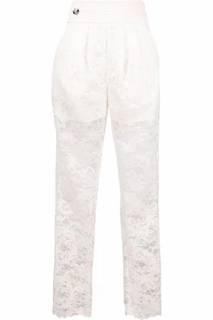 Philipp Plein Spitzenhose mit geradem Bein