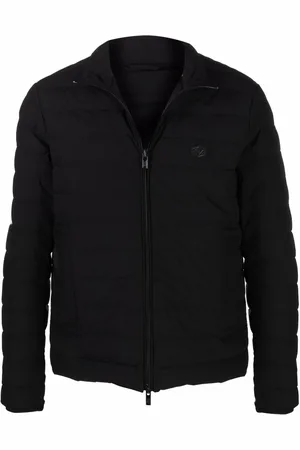 Emporio Armani Gefütterte Jacke mit Logo-Patch