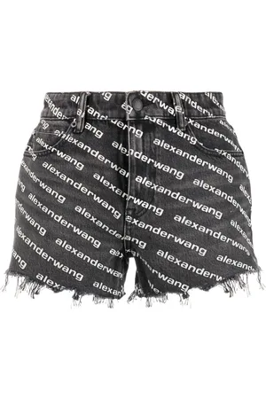 Alexander Wang Bite Jeans-Shorts mit Logo-Print