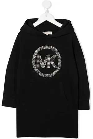 Michael Kors Kapuzenkleid mit Strass-Logo