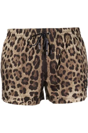 Dolce & Gabbana Badeshorts mit Leoparden-Print