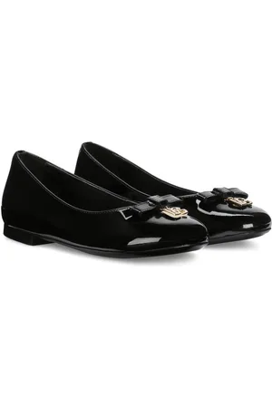 Dolce & Gabbana Ballerinas aus Lackleder mit DG-Logo
