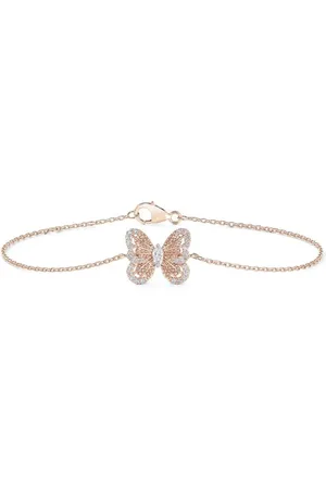 De Beers 18kt Portraits of Nature Butterfly Rotgoldarmband mit Diamant