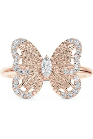 De Beers 18kt Portraits of Nature Butterfly Rotgoldring