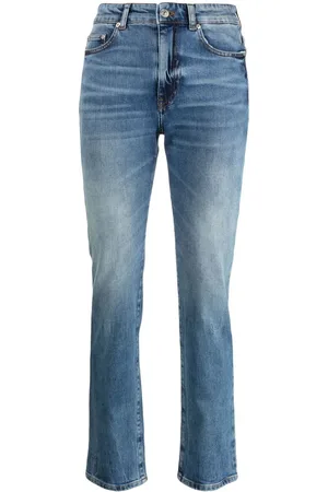 Chiara Ferragni Gerade Jeans mit Logo-Patch