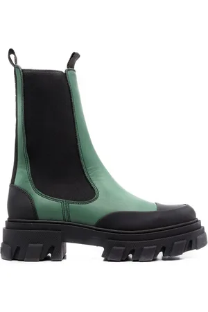 Ganni Stiefel in Colour-Block-Optik