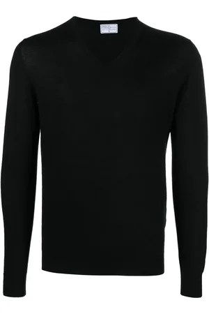 FEDELI Pullover mit V-Ausschnitt