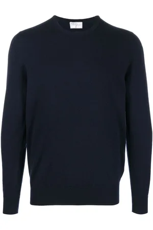 FEDELI Pullover mit geripptem Saum