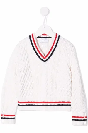 Thom Browne Pullover mit Zopfmuster
