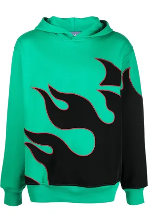 JUST DON Hoodie mit Flammen-Print