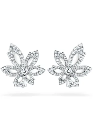 David Morris 18kt Weißgoldring mit Diamanten