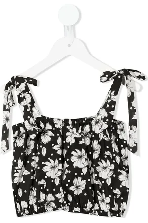 Little Bambah Gerüschtes Top mit Blumen-Print