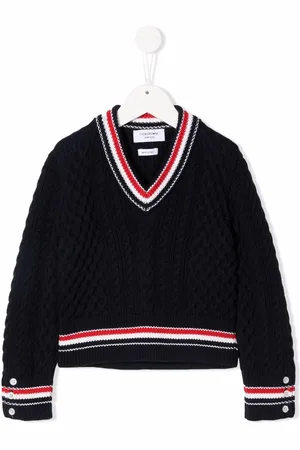Thom Browne Pullover mit Zopfmuster