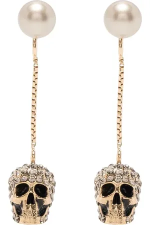 Alexander McQueen Ohrringe mit Totenkopf