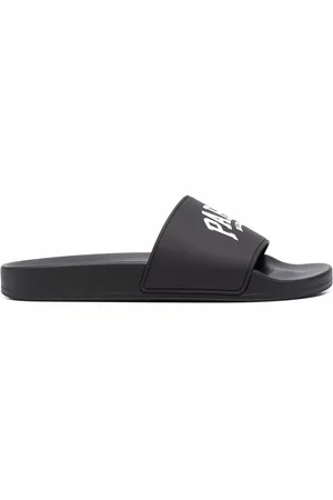Balenciaga Pantoletten mit Logo-Print