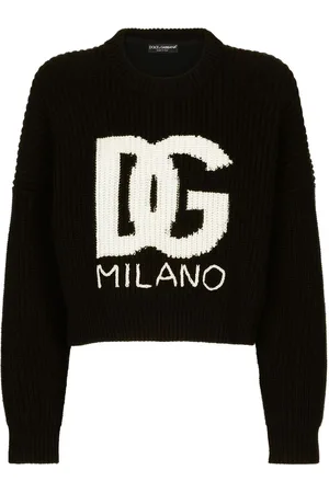 Dolce & Gabbana Gerippter Strickpullover mit DG-Logo
